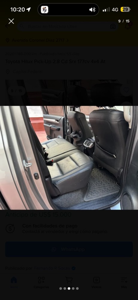 Toyota Hilux 2.8 Cd SRX 177 CV 4x4 At — foto 7